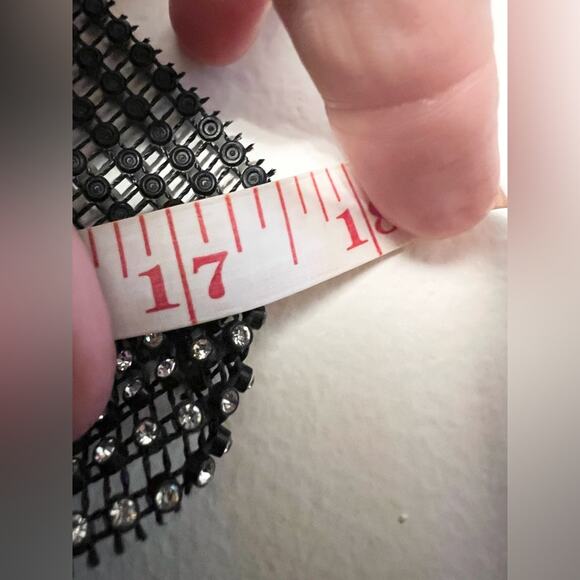 12th tribe NWT DIVA BLACK RHINESTONE DRESS eras tour crystal embellished - Picture 11 of 11